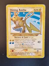 Carta Pokémon ✨️⚡️Shining Raichu 111/105 ⚡️✨️ Poor ITA Neo Destiny fuori serie