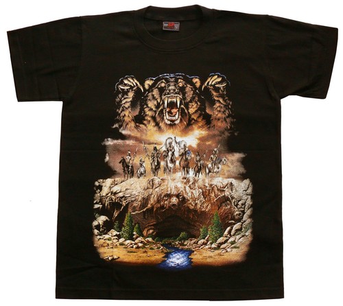 Shirt orso grizzly - t-shirt, indiano