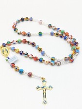 Rosario in vetro di Murano con