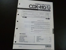 Manuale di servizio originale schema elettrico Yamaha CDX-410/U