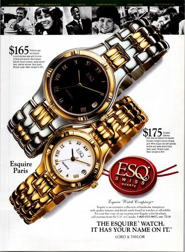 1993 esq watch esquire - 1993, •