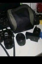 Nikon D3200 Kit 18-55mm + 55-200mm + Caricatore e Adattatore +borsa Di Trasporto