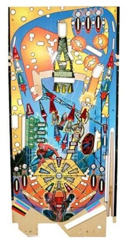 Flipper playfield spiderman - flipper,