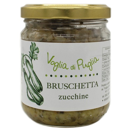 Bruschetta zucchine olio - zucchine, in