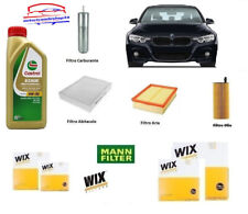 Kit Filtri Tagliando per BMW 3 F30 F31 316d 320d + 6 Litri Olio Castrol 5W30