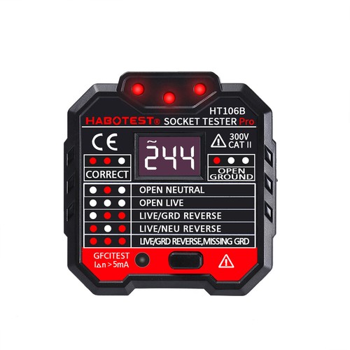 Presa display digitale tester