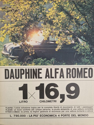 Alfa romeo dauphine - alfa,