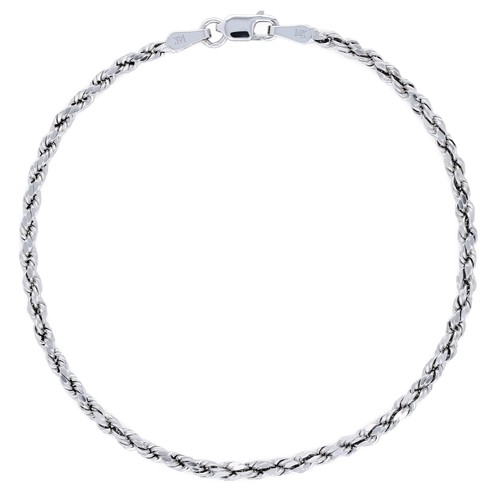 Vero 14k oro bianco 5mm - oro, 2.5mm