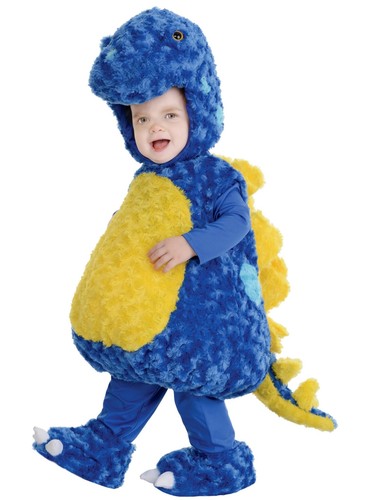 Costume peluche dinosauro blu - costume,