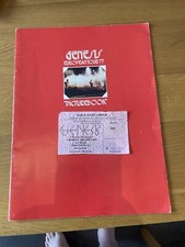 GENESIS EUROPEAN TOUR 1977 PICTUREBOOK AND TICKET