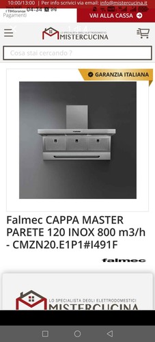 Cappa aspirante 120 inox - 120,