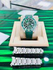 Rolex Submariner Hulk 116610LV Verde Ceramica Lunetta Orologio Ostrica Fascia+