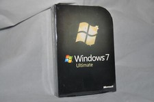 Microsoft Windows 7 Ultimate SKU-GLC-00181 scatola sigillata completa 32 e 64 bit DVD