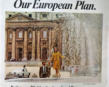 Rome Piazza San Pietro Pan Am Airlines Vintage 1967 Ad Magazine Print Travel