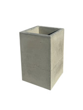Vaso quadrato alto - quadrato, grigio