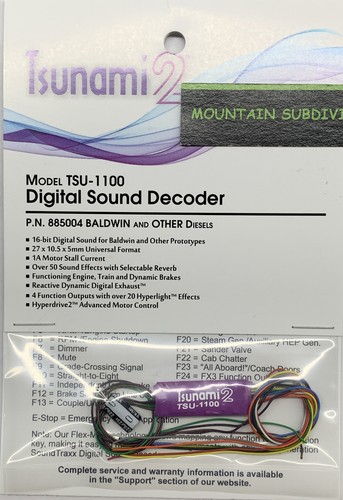 Soundtraxx 885004 tsunami - 2, 1a