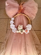 Fiocco Nascita Tulle Rosa