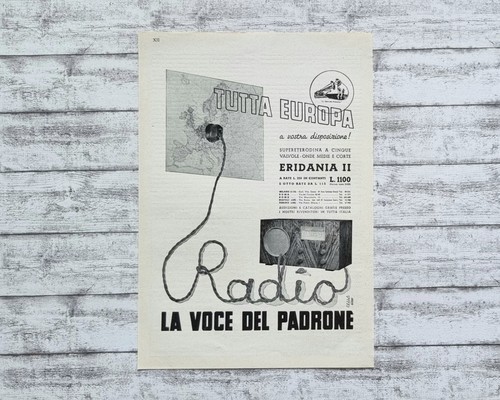 Radio voce padrone eridania - voce,
