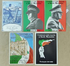 PROPAGANDA WW2-1� CENTENARIO BENITO MUSSOLINI-LOTTO 5 CARTOLINE 1983-D16-111