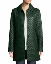 Donna Pelle Cappotto Trench