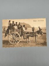 CARTOLINA PALERMO CARRO SICILIANO ANIMATA MARE