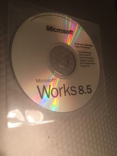 Microsoft works software - microsoft,