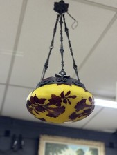 Lustre pâte verre - verre, gallé