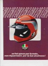 advertising Pubblicità-CASCO MOTO AGV CROSS 1982HELMETS VINTAGE MOTOSPORT