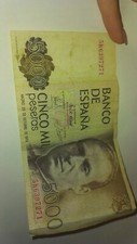 Spagna Banconota 5000 pesetas banco de Espagna cinco Mil pesetas 1979 originale 