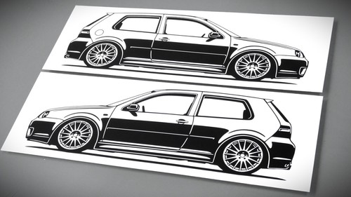 Adesivo golf mk4 - golf, tuning