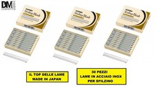 30 PEZZI FEATHER LAME IN ACCIAIO INOX PER SFILZINO PARRUCCHIERI MADE IN JAPAN  