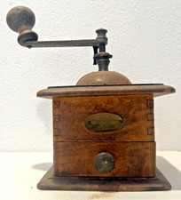 ANTICO MACININO DA CAFFE', in LEGNO con macina in METALLO, VINTAGE, con cassetto