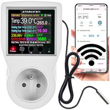 Regolatore di temperatura digitale LED, termostato, TIMER WiFi con app 230V