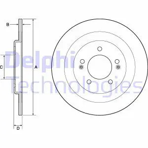 Disco freno pieno bg4688c - freno,