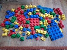 LEGO DUPLO 2kg+ Lotto Lavoro Pacchetto Misto 102 Mattoncini/Pezzi Vintage