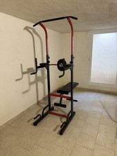 HOMCOM Stazione Multiuso da Fitness Pieghevole Barra Trazioni e  Panca