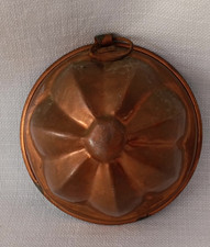 ANTICA VECCHIA FORMA IN RAME BUDINO BUDINIERA FORMELLA DOLCI STAMPO. CV65