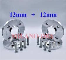 KIT 4 DISTANZIALI RUOTA 12+12mm FORD FIESTA 76>16 - PUMA 97>02 + COLONNETTE