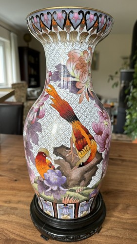 Vaso cloisonne dalla - cloisonne, cina