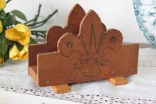 PORTACORRISPONDENZA VINTAGE IN LEGNO  PORTALETTERE RETRO' DA TAVOLO SCRIVANIA