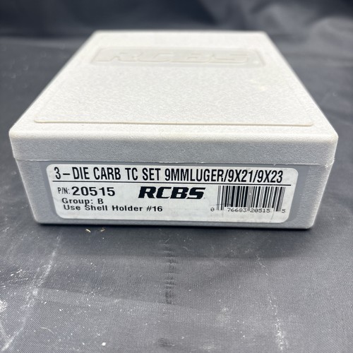 Rcbs 20515 9mm luger die - 20515, 3-die