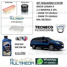 TAGLIANDO 3 FILTRI OLIO ELF