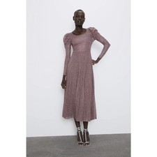 Abito midi manica lunga Zara