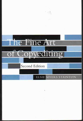 The fine art - fine, copyediting
