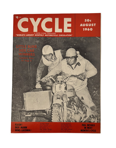 Cycle magazine august - august, 1960
