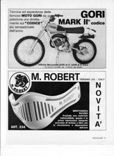 advertising Pubblicità MOTO GORI 50 MARK II 1977 MOTOITALIANE ENDURO  M.ROBERT