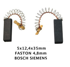 2 Carboncini Spazzole Motore Lavatrice Siwamat Aeg Bosch Siemens 154740 COMPAT