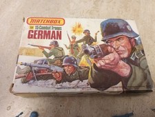 Soldatini Matchbox 1 32 tedeschi scatola  Completa  15 Pz 