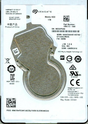 St1000lm035 1rk172 568 sbk3 - st1000lm035,, 1rk172-568,