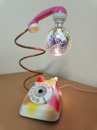 Telefono lampada vintage - lampada,